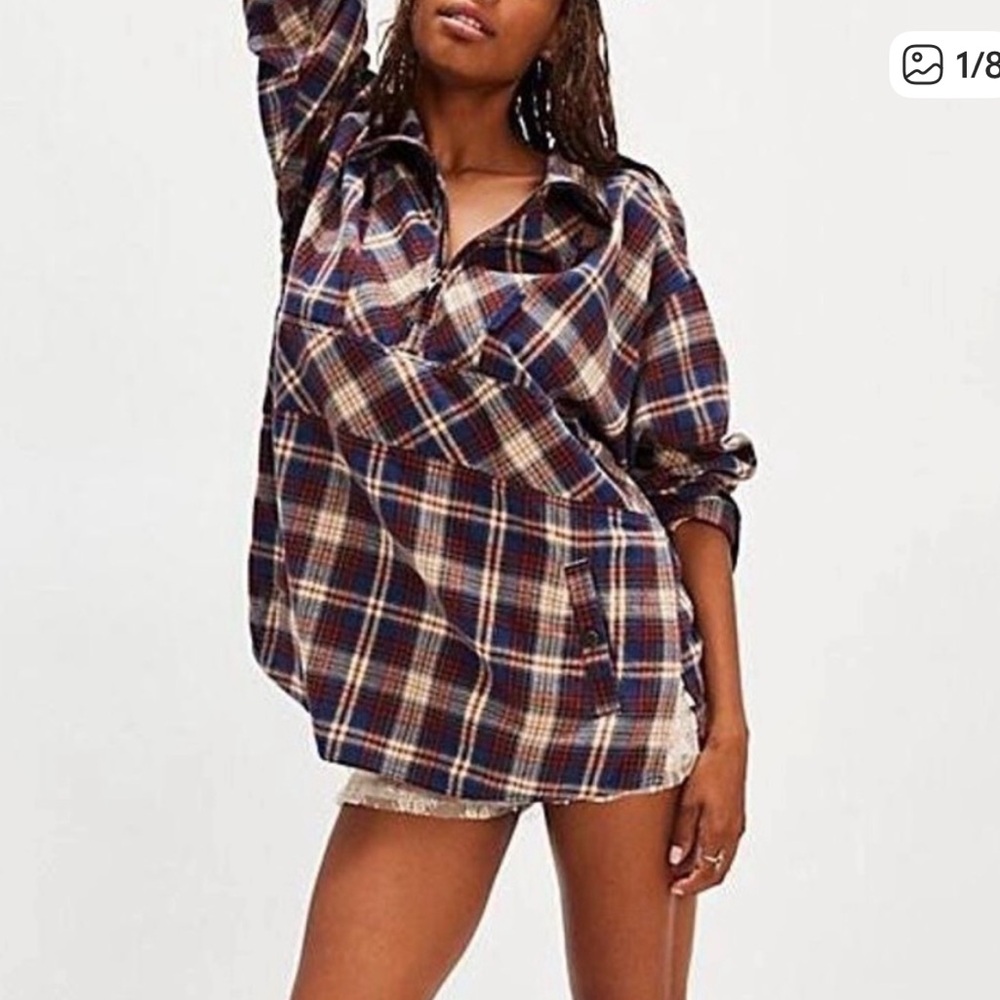 We The Free Plaid Shirt Pullover Wind River size S